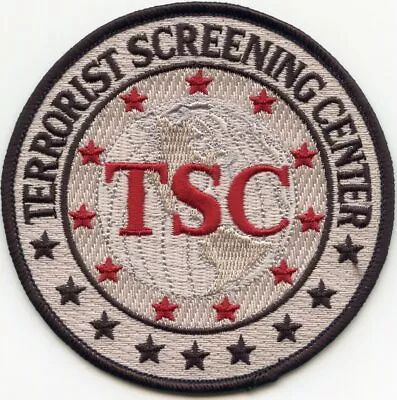 Fbi Terrorist Screening Center Washington Dc Police Patch • $17.08
