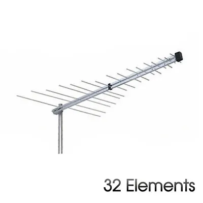 $21.99 • Buy 32 Element Log Periodic TV Antenna VHF/UHF/FM HDTV Digital Ready Aerial