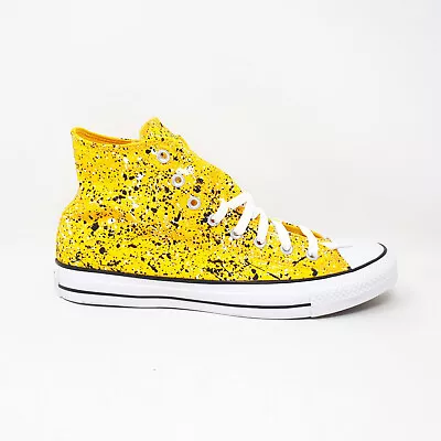 Converse Chuck Taylor All Star Hi Yellow Paint Splatter MEN Shoe Sneaker A00467C • $49.89