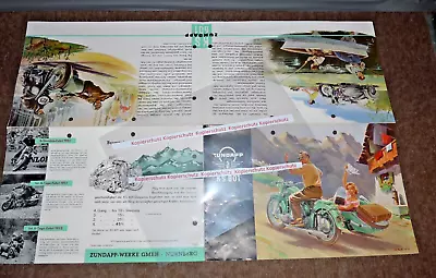 Zündapp Brochure Of The 50s Model KS 601 Original • $27.05