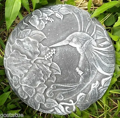 Hummingbird Stepping Stone Mold Concrete Plaster Mould 12  X 1  Thick • $37.95