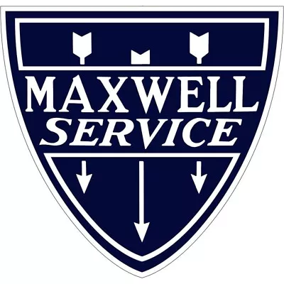 Maxwell Automobile Service DIECUT NEW 28  Tall Sign USA STEEL 6 Lbs. • $129.88