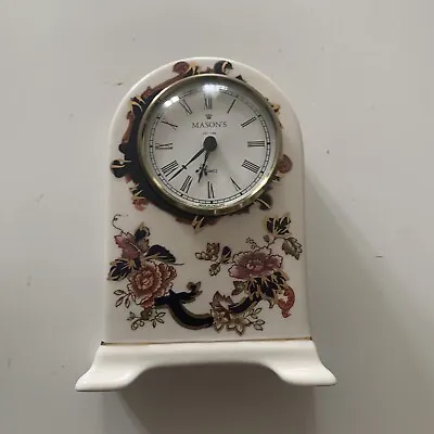 Mason’s Blue Mandalay Vintage Hand Painted Ceramic Clock • $62.17