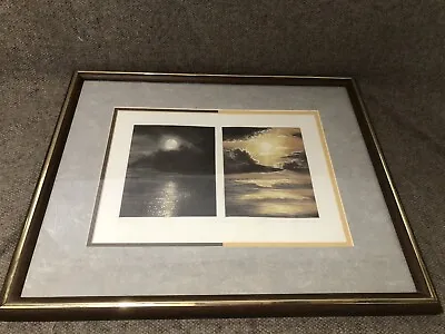 Susan E Jameson LE Litho Print Moon And Sun Signed #d 3/200 Framed Matted COA • $179.95