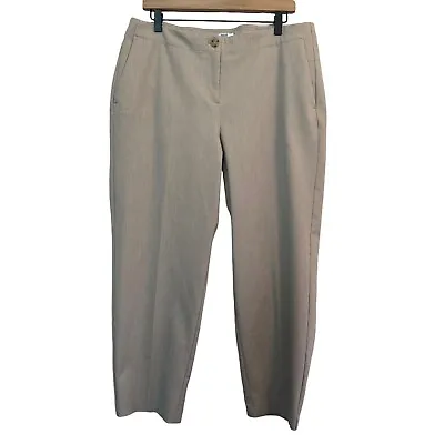 J.Jill Pants Women's Size 16 Petite Stretch Straight Leg Pockets Oatmeal/Khaki • $24