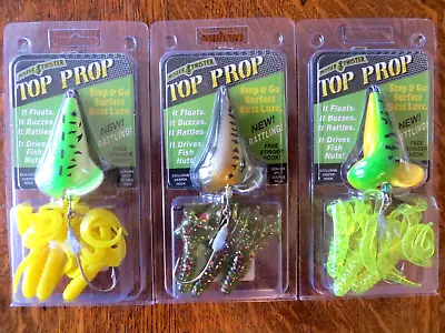 Lot Of 3 - Mister Twister   Top Prop   The Best In Top Water Fishing - 3 Colors • $16.99