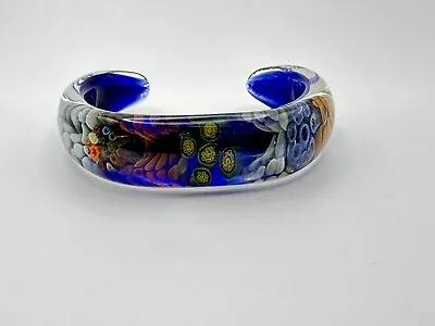 Kevin O’Grady “Tide Pool” Millefiori Glass Bracelet Med/Lg Signed • $125