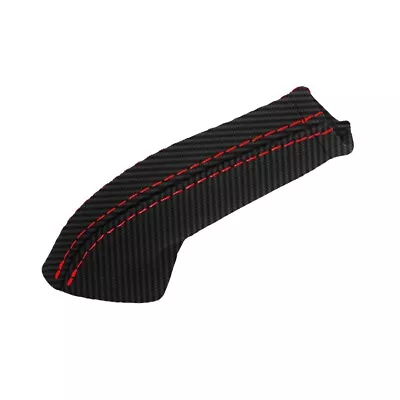 Handle E Brake Boot Cover PVC Carbon For Honda Civic 2006-2011 Red Stitch • $28.99