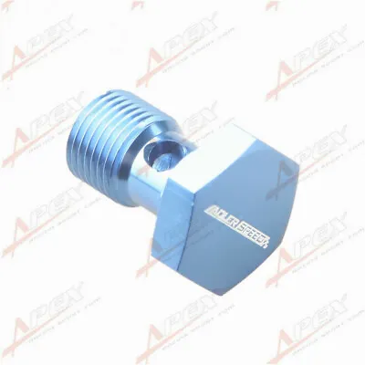 Banjo Bolt M14 X 1.25 Aluminium Banjo Bolt Brake Adaptor Blue • $4.99