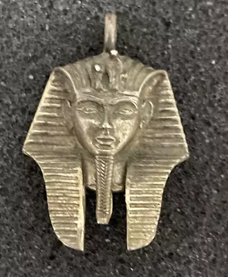 Vintage Sterling King Tut Egyptian  Medallion Pendant • $13.99