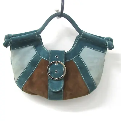 Rafe Green Turquoise Brown Suede Purse Handbag • $25
