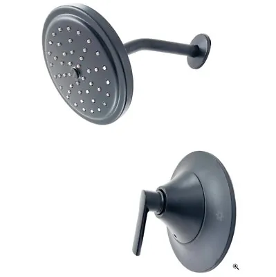 Moen TS2202EPBL DOUX Shower Head & Posi-Temp Faucet Valve Trim Kit - Matte Black • $103.58