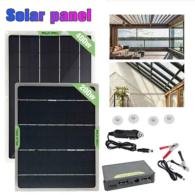 20W/40W Monocrystalline Solar Panel Kit USB Charger For RV Car Camping Caravan • £20.99