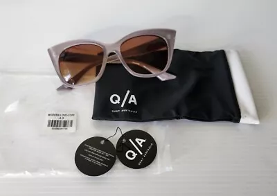 $45 • Buy Quay Modern Love Coffee Frames Sunglasses + Case