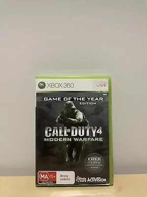 Call Of Duty 4: Modern Warfare - Xbox 360 Game - With Manual • $15