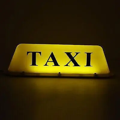$24.05 • Buy Ultra-Bright 12V Magnetic Taxi Sign Roof Top Car Lamp - New