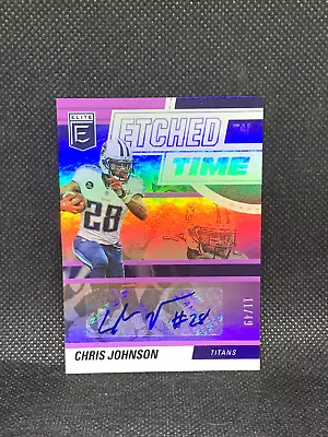 Chris Johnson 2022 Donruss Elite Etched In Time Auto /49 Autograph! Titans! • $19.99