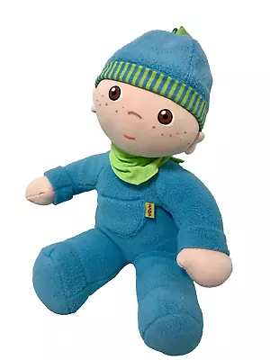 HABA  German Boy 9  Doll Blue Hat Stuffed Soft Baby Toy VGC • $8.99