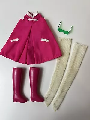 Vintage Barbie Outfit #1214 Francie Culotte-Wot? Dress Boot Sunglasses 1960s MOD • $89.99