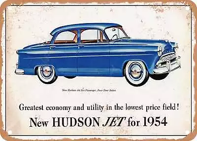 METAL SIGN - 1954 Hudson Jet Four Door Sedan Vintage Ad • $25.46