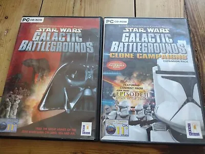 £12.99 • Buy STAR WARS Galactic Battlegrounds PC CD Base Game & Clone Campaigns Add-On