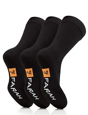 Farah Cotton Rich Gentle Grip Socks Multi Pack 6 / 9 • £24