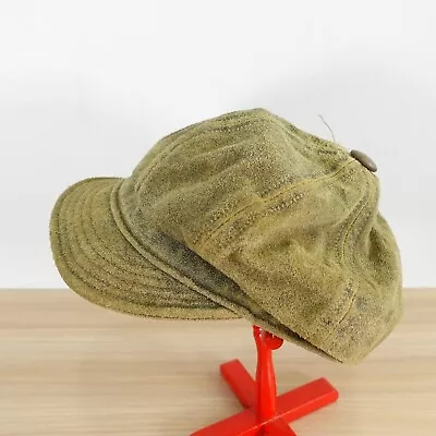 VINTAGE Newsboy Cap Men Flat Cabbie Ivy Green British Bakerboy Classic Retro USA • $28.88