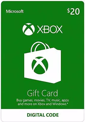 XBOX Live US Gift Card USD 20 • $25