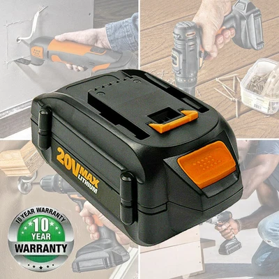 $16.97 • Buy For WORX 20V MAX Extended Battery WA3520 WA3525 WA3575 WG155 3.5Ah Lithium-ion