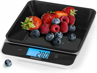 Duronic Digital Kitchen Scales KS100 BK | Black/White Design With 1.2L Bowl | 5k • £12.99