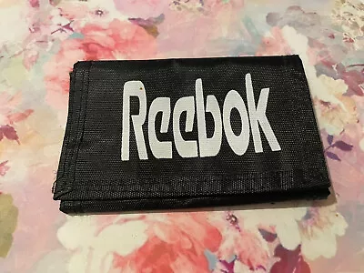 Vintage Reebok Deadstock 90s Y2K Spell Out Black Wallet Rare • £19.99