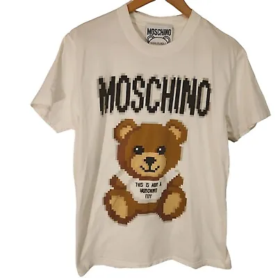 Adult Medium Moschino T-Shirt Black Toy Bear Sunglasses M Pixelated  • $75