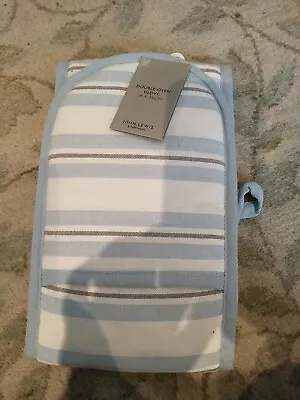 Bnwt: John Lewis Waitrose Double Oven Glove Blue/white Stripe. • £5.99