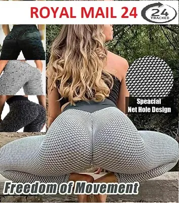 £7.49 • Buy Women Anti-Cellulite Yoga Pants Push Up Tik Tok Leggings Bum Butt Lift Sport Gym