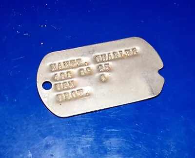 Korean War Or Vietnam Era U.S.N. Notched Dog Tag • $8