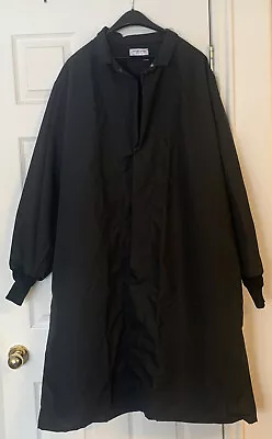 NEW Black Medical Lab Or Shop Coat ADI American Dawn 3X Knit Cuff Snap Closure  • $32