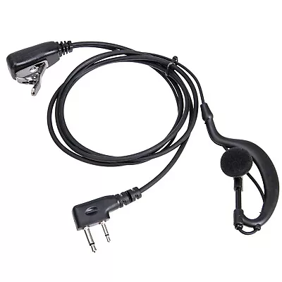 G Shape Earpiece Headset PTT 2-pin F Plug For Icom ICV8 ICV82 ICV85 F21 Radio • $7.97