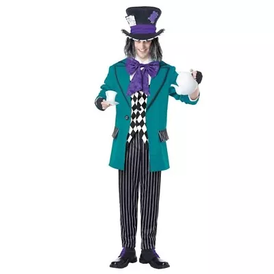 Spirit Halloween Mad As A Hatter Costume Adult Men MED Suit Alice In Wonderland • $29.99