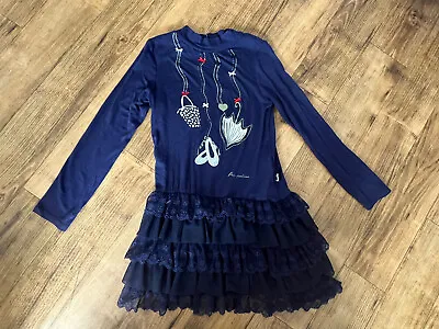 Girls Designer Pampolina Blue Dress Size 122/ 7 • £8