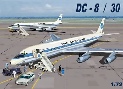 New! Mach2 GP.110PAA Douglas DC8-30 (Pan American Airlines) - 1:72 Scale Kit • $109.90