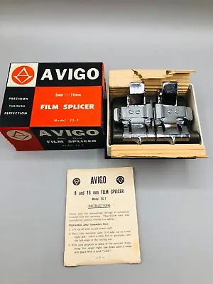 AVIGO Film Splicer With Original Box And Instructions FS-1  Model 8 Mm-  16mm • $7.99