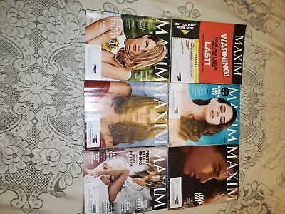 Maxim Magazine Lot Of 12 2012  2014 2015 Jessica Biel Kate Beckinsale  • $18