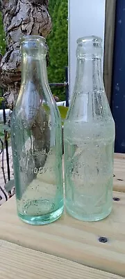 Lot Of 2 Antique Soda / Mineral Water Bottles From Rockaway Beach New York • $20