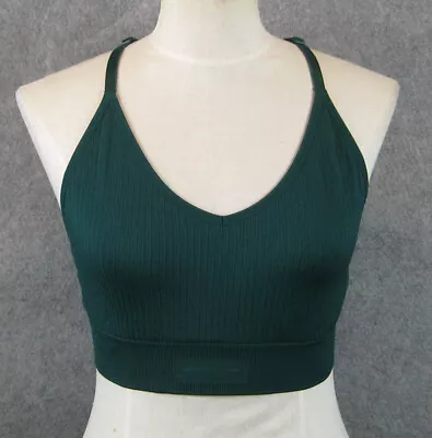 PINK Active Victoria's Secret Seamless Lightly Lined Sports Bra Green XL • $9.99