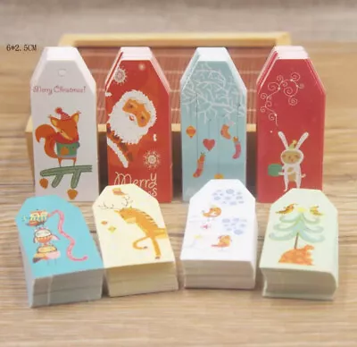 £2.05 • Buy Kraft Paper MERRY CHRISTMAS Gift Hang Tags SMALL Labels 6x2.5cm/2.36 X 0.98 