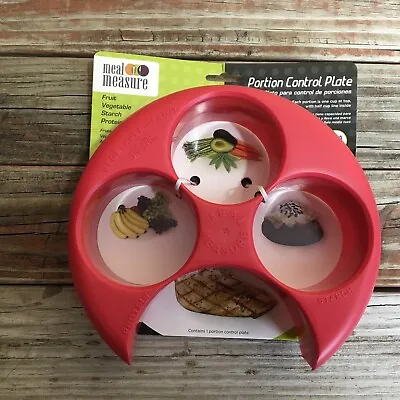 Meal Measure Portion Control Plates | Container For Weight Loss Or Diet Tool B36 • $10.99