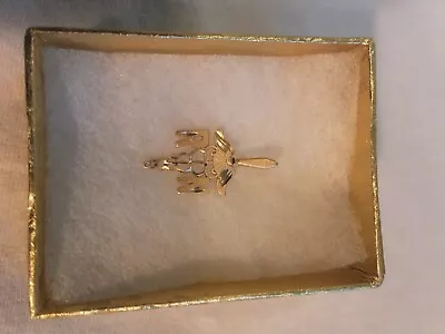 14kt Gold Caduceus With RN Pendant Gift Nurse Mother Wife • $90.89