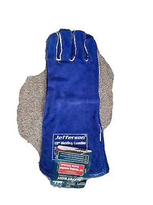 Welding Gloves Heat Resistant 16'' BBQ/Oven/MIG/TIG Welder Welder Gauntlets • £2
