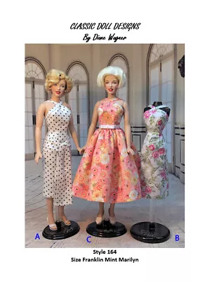 SEWING PATTERN-Style 164 Film Inspired Dress Franklin Mint Marilyn Monroe • $11.99