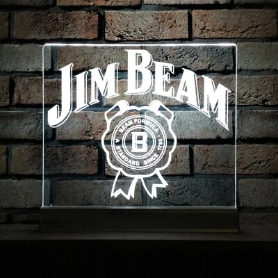 $295 • Buy Jim Beam LED Sign,Edgelit,Bar,Mancave,Led,Remote Control,Light,Gift